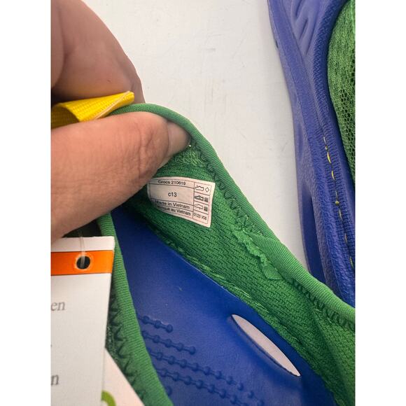 Crocs Toddler Swiftwater Splash Water Shoes – Green Ivy/Blue – Size C9 - Picture 6 of 7